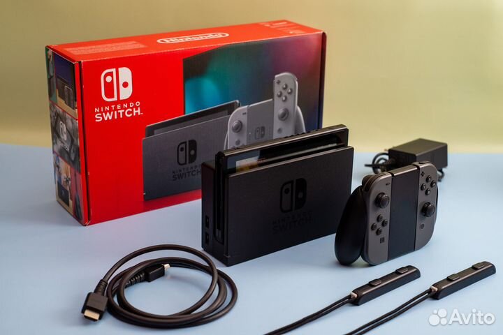 Nintendo Switch, rev. 2, прошитая, 128 гб