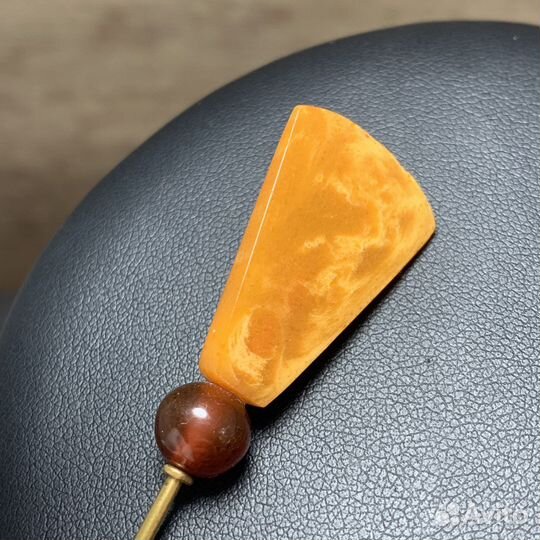 Винтажная Янтарная Заколка Для Волос Ретро