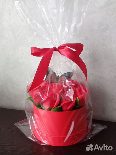 Букет из мыльных роз