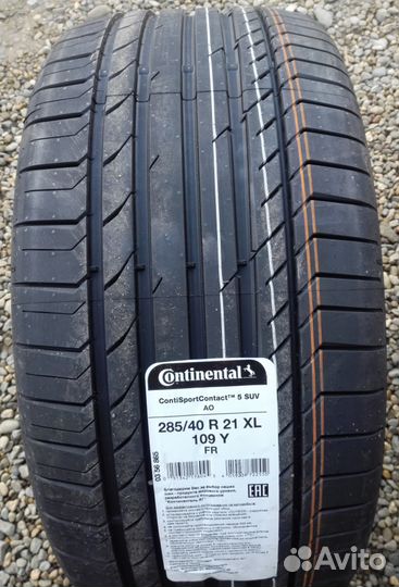 Continental ContiSportContact 5 SUV 285/40 R21 109Y