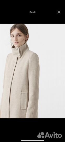 Пальто женское шерсть Mango