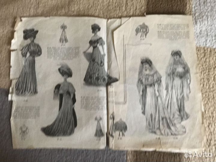 Дореволюционные журналы мод,выкройки.Книги,эскизы