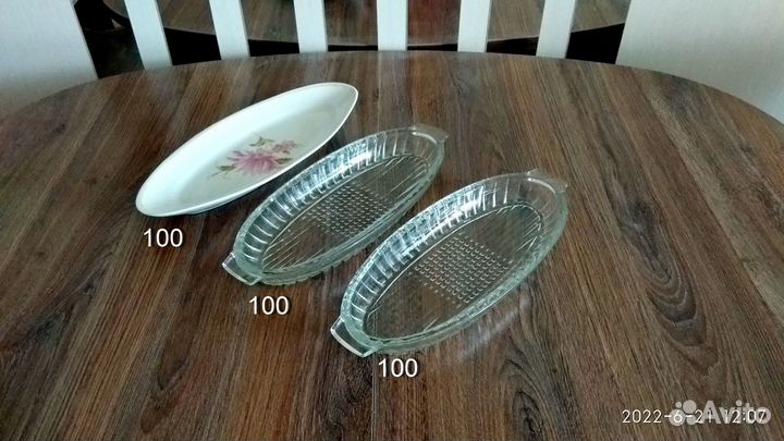 Селедочница Дулево стеклянная