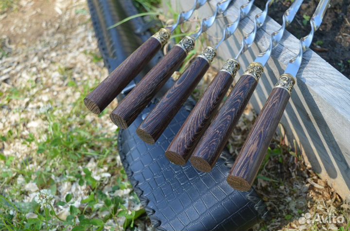 Набор шампуров «Отдых венге» 6шт в чехле