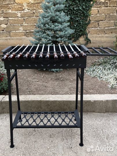 Мангал разборный 3 мм с полкой