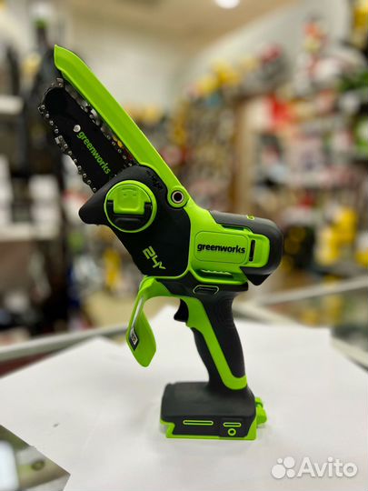 Пила аккум. мини greenworks G24MCS10 24V без акк