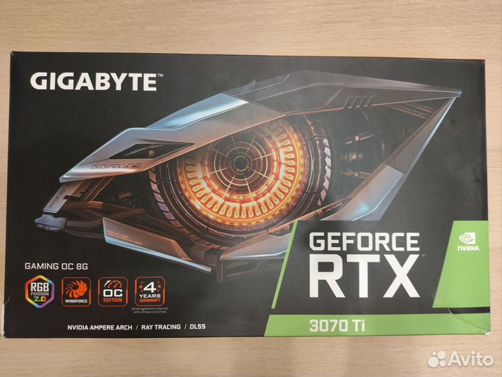 Видеокарта rtx 3070ti Gigabyte 8gb