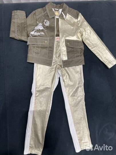 Костюм для девочки брюки+футболка+курточка