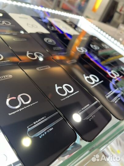 Защитное стекло на все модели iPhone 6D