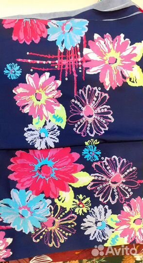 Ткань трикотаж, бархат, ситец СССР