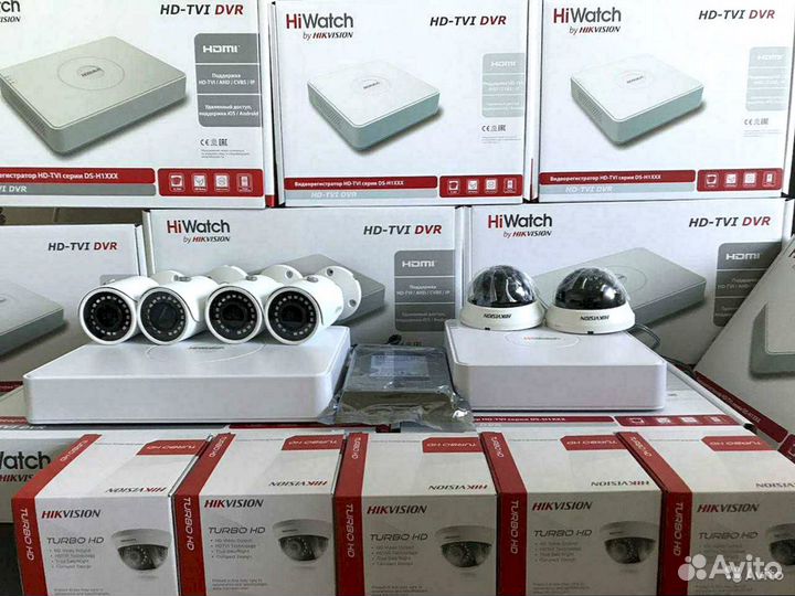 Комплект видеонаблюдения 1- 16 камер