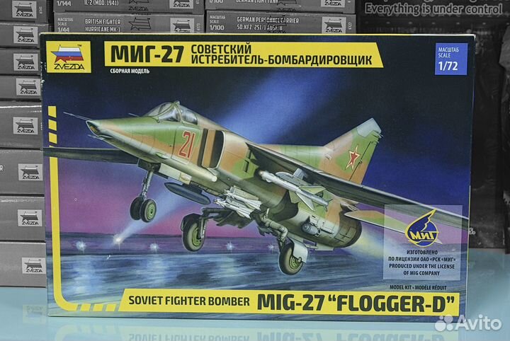 Сборная модель самолета миг-27 (1:72)