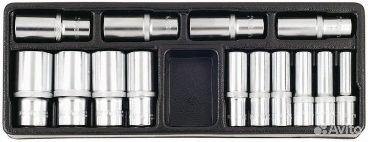 Licota ACK-384027 Набор головок удл.1/2