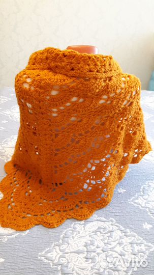 Шаль вязаная крючком