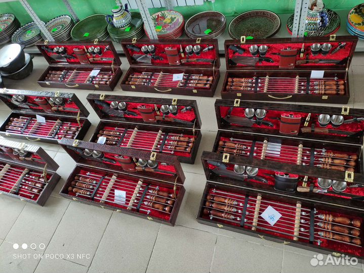 Набор для барбекю, набор шампуров подарочный набор