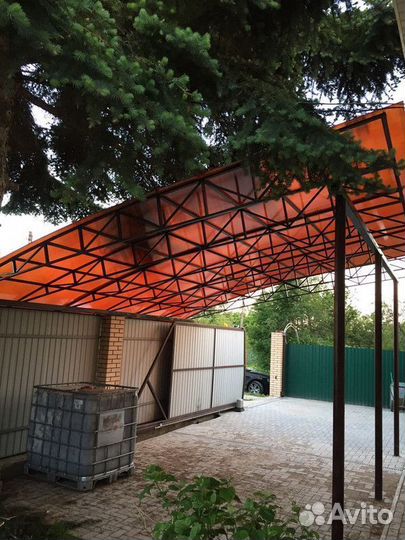 Навесы для автомобиля. Автонавес. Козырьки навесы