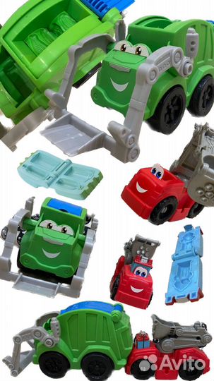 Play doh машинки Мусоровоз Пожарная