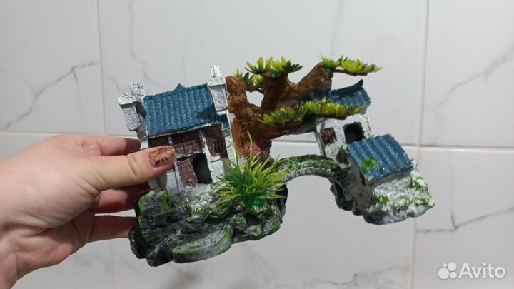 Домик для рыб, украшение для аквариума