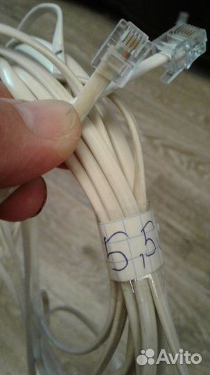 Телефонный удлинитель 5,5 м,10 м И 18 М