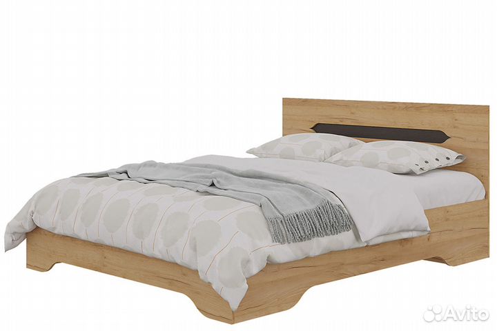 Вега Кровать 1.4 с ортопедическим основанием (Дуб