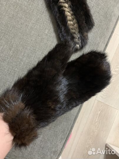 Варежки женские норковые