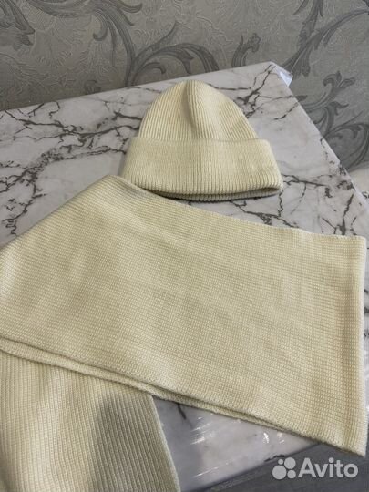 Комплект шарф и шапка зимний женский