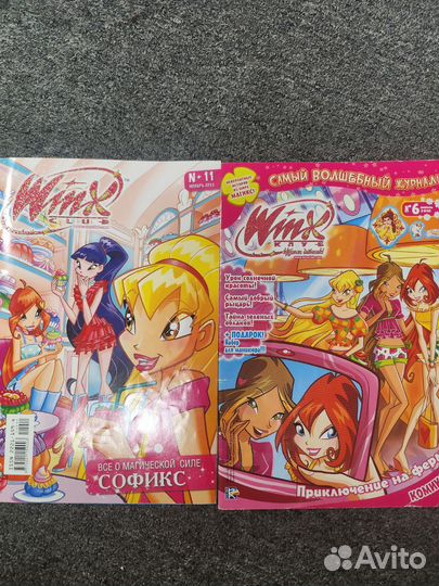 Журналы, комиксы,dvd, winx