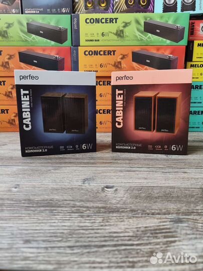 Колонки Perfeo Cabinet 6W питание от USB / Новые