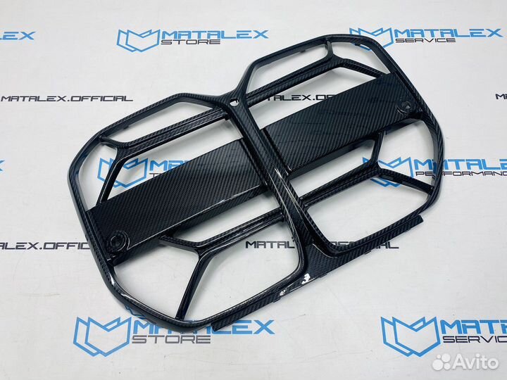 Решетка радиатора BMW G26, CSL стиль, сухой карбон