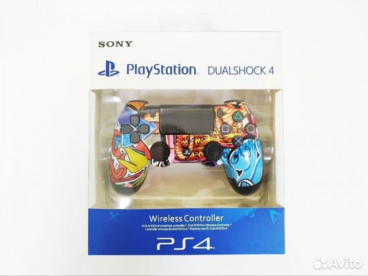 Геймпад джойстик PS4 с принтом