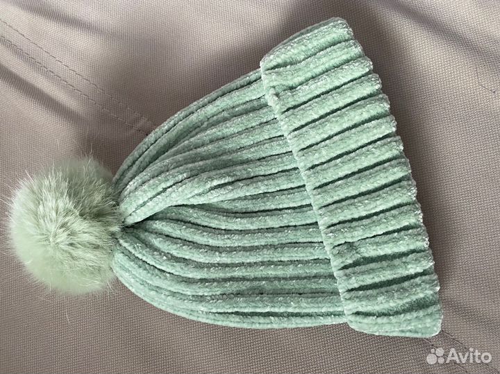 Шапка для девочки теплая h&m новая 158/170