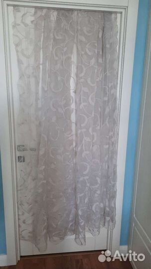 Тюль розовый