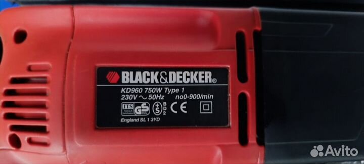 Перфоратор black+decker KD 960 KC (2.2 Дж)