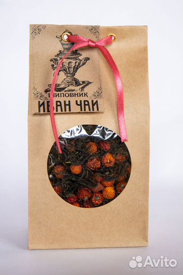 Полезный Иван чай с шиповником