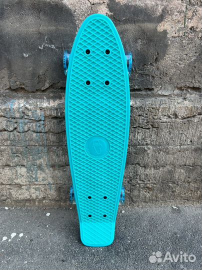 Пенни борд Fish бирюзовый