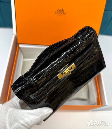 Сумка Hermes Kelly кода крокодила