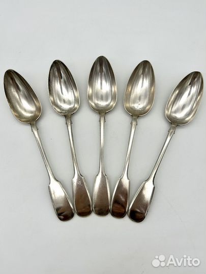 Ложки столовые 5 шт. Овчинников серебро 84 проба