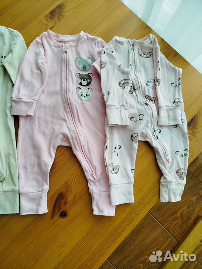 Вещи для девочки слипы 62-68 см