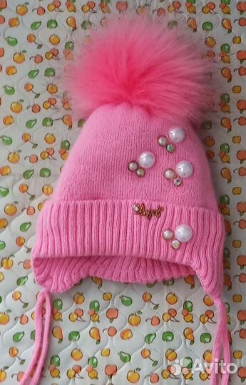 Шапочка для девочки с рождения