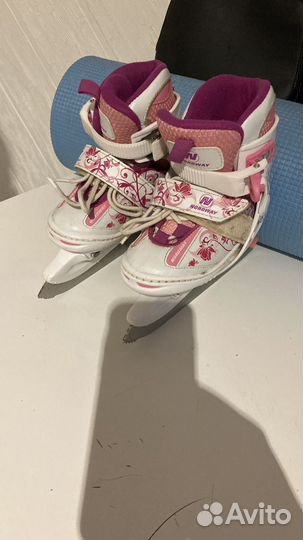 Коньки детские раздвижные 27 размер