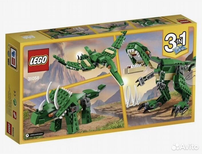 Lego creator динозавр 31058 новый Лего
