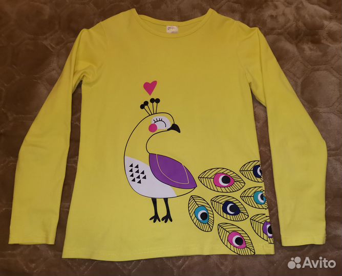 Лонгслив для девочки р.140