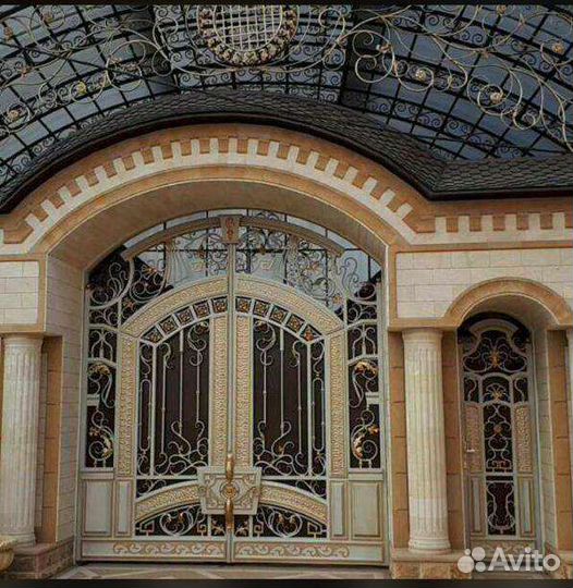 Двери ворота Пирила навес