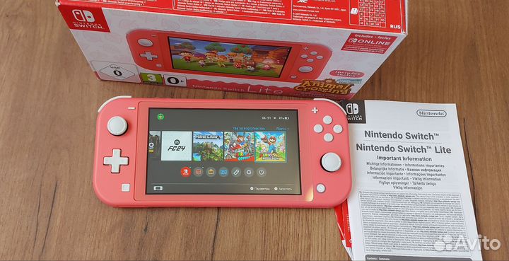 Nintendo switch lite прошитый 32+128gb Любые игры