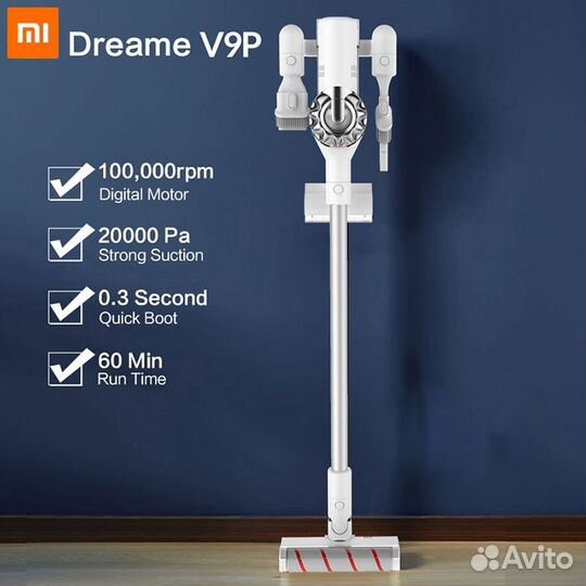 Пылесос беспроводной xiaomi Dreame V9P Global