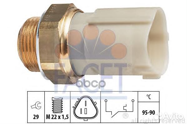 Термовыключатель, вентилятор радиатора 75262 F