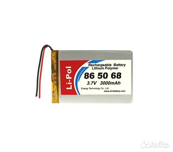 Аккумулятор ET LP865068-PCM литий полимерный
