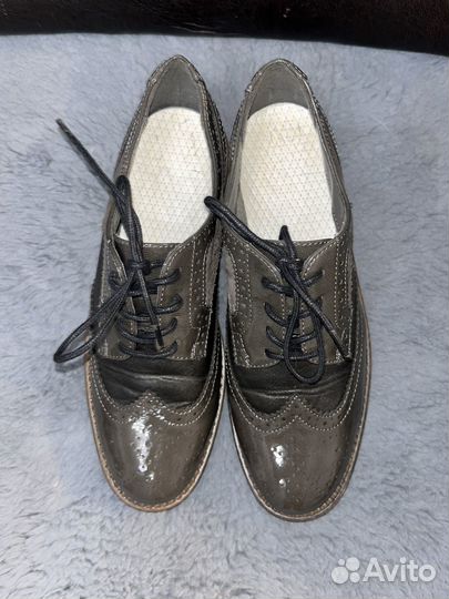 Полуботинки женские весна-осень, натур.кожа, лак