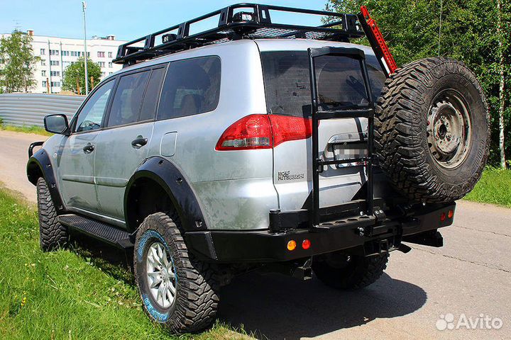 Задний силовой бампер амз для Mitsubishi Pajero Sport II