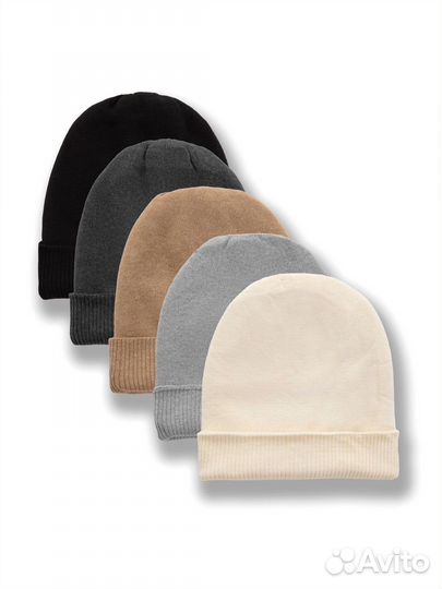 Шапка бини средней вязки Оптом c-9577